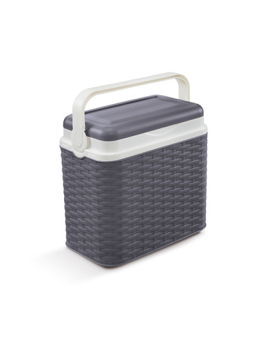 NEVERA EFECTO RATTAN ANTRACITA 10 L