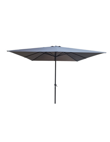 PARASOL ALUMINIO CUADR GRIS 3X3