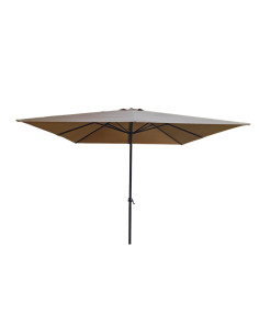 PARASOL ALUMINIO CUADR TAUPE 3X3