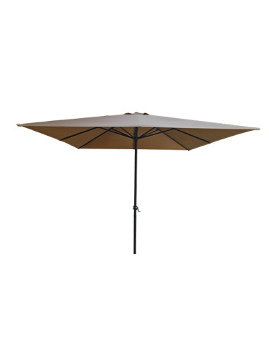 PARASOL ALUMINIO CUADR TAUPE 3X3