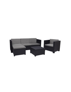 CONJUNTO IMITACION/RATTAN MANHATTAN 4 PZAS