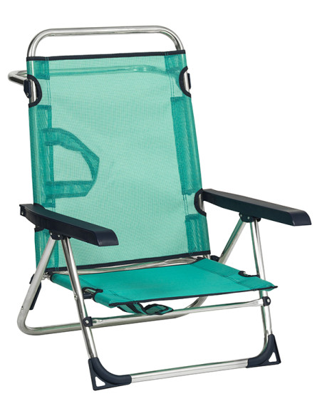 SILLA PLAYA ALUM ALTA MULTIPOS. FIBRELINE