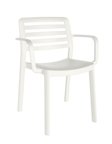 SILLA RESINA C/BRAZ BLANC WIND