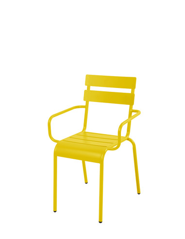 SILLON ACERO AMARILLO LIBIA