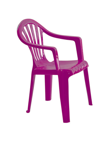 SILLON RESINA INFANTIL FUCSIA