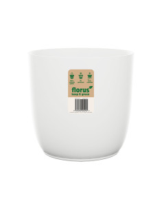 CUBREMACETA INT. FLOW FLOWERPOT BLANCO 18 CM