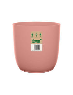 CUBREMACETA INT. FLOW FLOWERPOT ROSA 18 CM