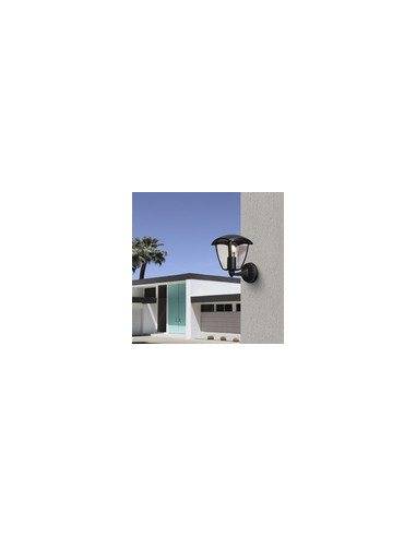 APLIQUE EXTERIOR ASCENDENTE NEGRO IP44 25 W
