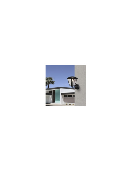 APLIQUE EXTERIOR ASCENDENTE NEGRO IP44 25 W