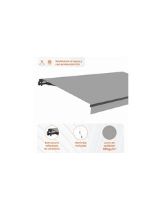 TOLDO RETRACTIL GRIS 295X2 2