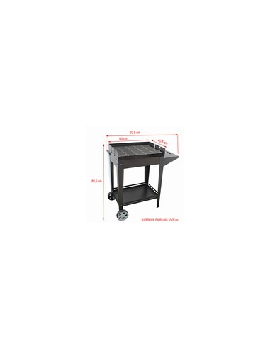 BARBACOA CARBON DENIA 100X40X120