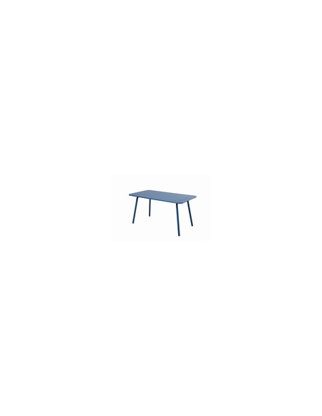 MESA ACERO AZUL LIBIA 140X80 CM
