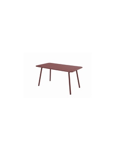 MESA ACERO ROJA LIBIA 140X80 CM 2