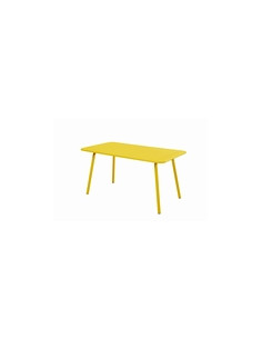 MESA ACERO AMARILLA LIBIA 140X80 CM 2