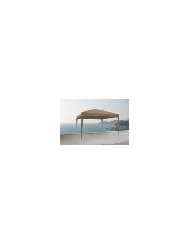 CENADOR ACERO PLEGABLE TAUPE 3X3 M