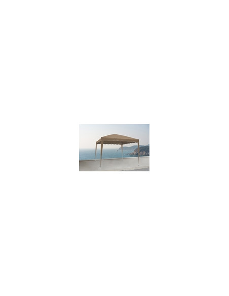 CENADOR ACERO PLEGABLE TAUPE 3X3 M