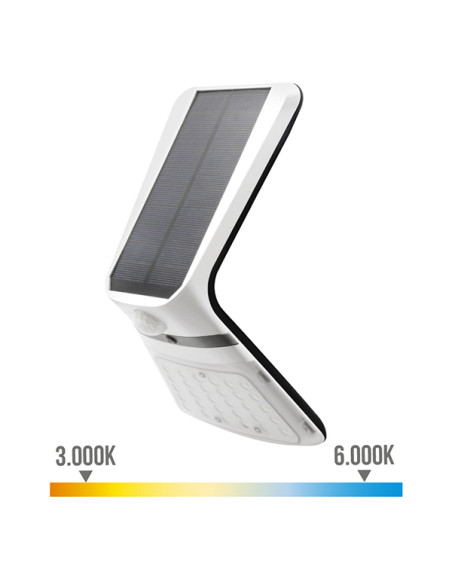 APLIQUE LED SOLAR 430 lm SENSOR PRESENCIA BCO 3,5 W