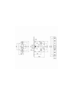 PICAPORTE EMB. LAT C/RED 8 MM CAJA 2