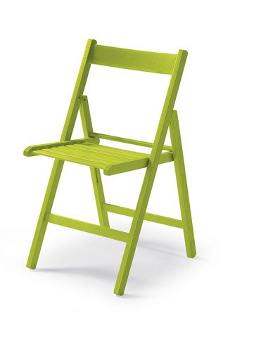 SILLA PLEGABLE MADERA VERDE 425X475X79