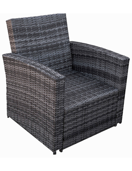 CONJUNTO RATAN SINTE/ACERO MAYENCE 170X86X59C