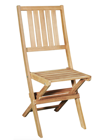 Conjunto jardín madera Malaui mesa 160 + 6 sillas