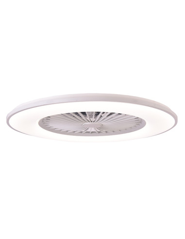 VENTILADOR TECHO C/LUZ 8 ASPAS GRIS 55 CM