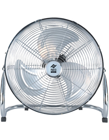 VENTILADOR SUELO INCLINABLE CROMADO 90W 40 CM