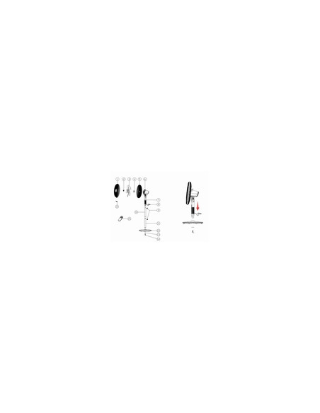 Ventilador 2 en 1 Profer Home 55W con mando
