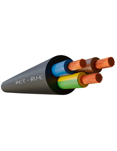 CABLE MANGUERA ARAFLEX NEGRA RV-K 0,6/1KV CPR R100 2 X1,5