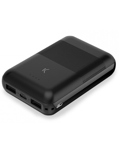Powerbank KSIX Mini 10000 mAh carga rápida negro