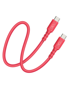 CABLE CONEXION SILICONE USB C / USB C 60W 1 M
