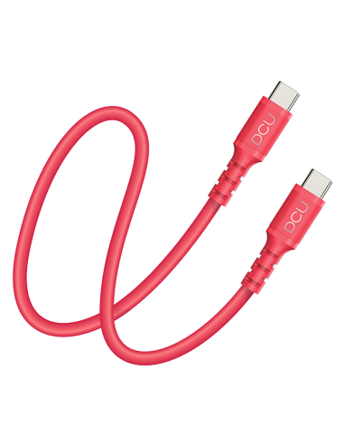 CABLE CONEXION USB TIPO C-USB TIPO C ROJO 1 M