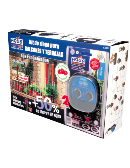 Kit riego goteo Altadex balcones 25 m programador