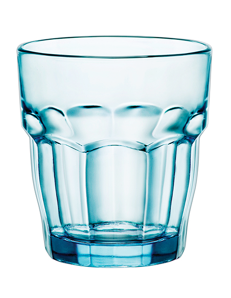 VASO AGUA AZUL ROCK BAR PACK 6 27 CL