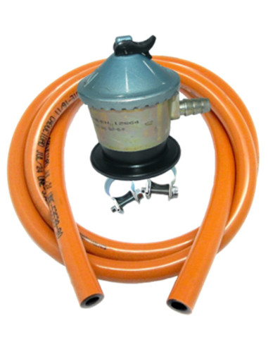 REGULADOR GAS C/ KIT BUTANO 1,5 M. 29 MBAR