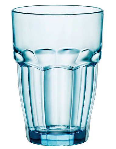 VASO ALTO AZUL ROCK BAR PACK 6 37 CL