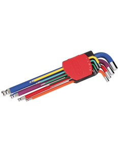 JUEGO LLAVES COLORES HEX RED 9PZS