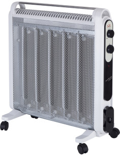 Radiador micathermic Jata blanco – 2000 W, 5 placas, doble potencia