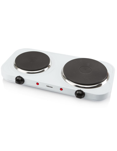 COCINA ELECTRICA DOBLE CON TERMOSTATO Y QUEMADOR 1000 W