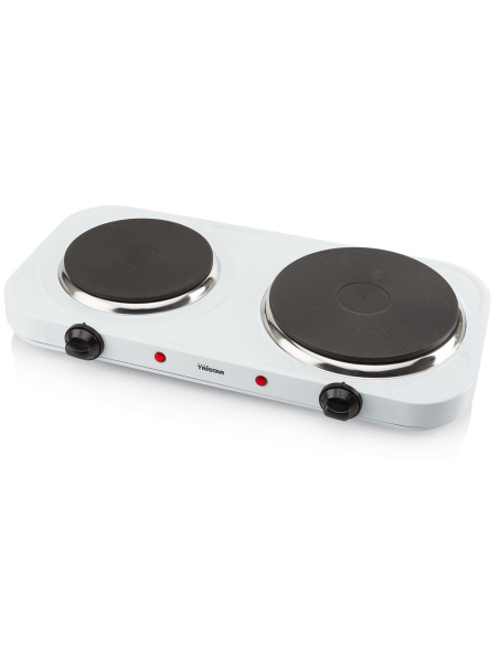COCINA ELECTRICA DOBLE CON TERMOSTATO Y QUEMADOR 1000 W