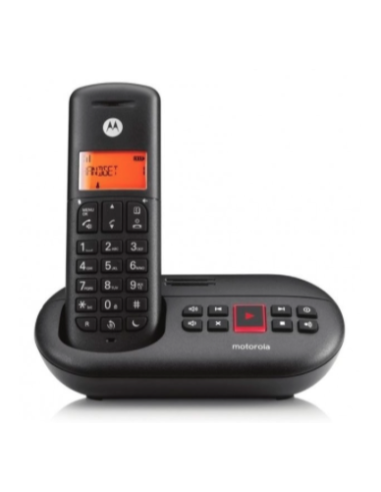 TELEFONO INALAMBRICO CON CONTESTADOR E211 BLACK