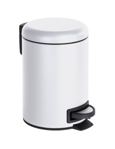 CUBO BAÑO PEDAL BLANCO LEMAN 3 L