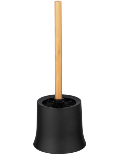 ESCOBILLERO BASIC BAMBU-NEGRO 14X38X14CM