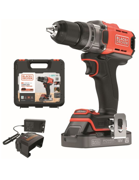 Black & Decker 18 V 45 Nm – Taladro Atornillador