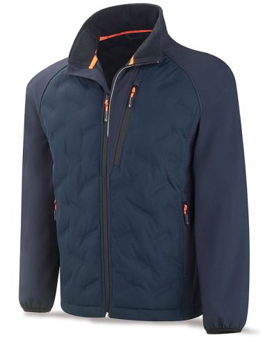 CAZADORA SOFTSHELL AZUL MARINO XXL