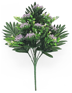 RAMO PALMA LAVANDA 45 CM