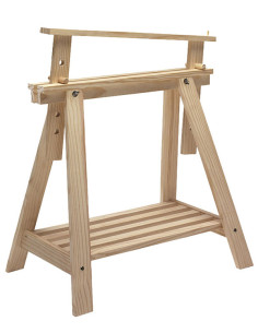 CABALLETE MADERA PINO MACIZO SIN BARNIZAR 70X70X45