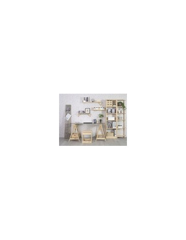 CABALLETE MADERA PINO MACIZO SIN BARNIZAR 70X70X45