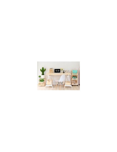 CABALLETE MADERA PINO MACIZO BLANCO 70X70X45