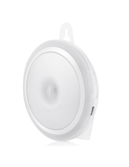 LUZ LED REDONDA SENSOR MOVIMIENTO USB 100X40X120